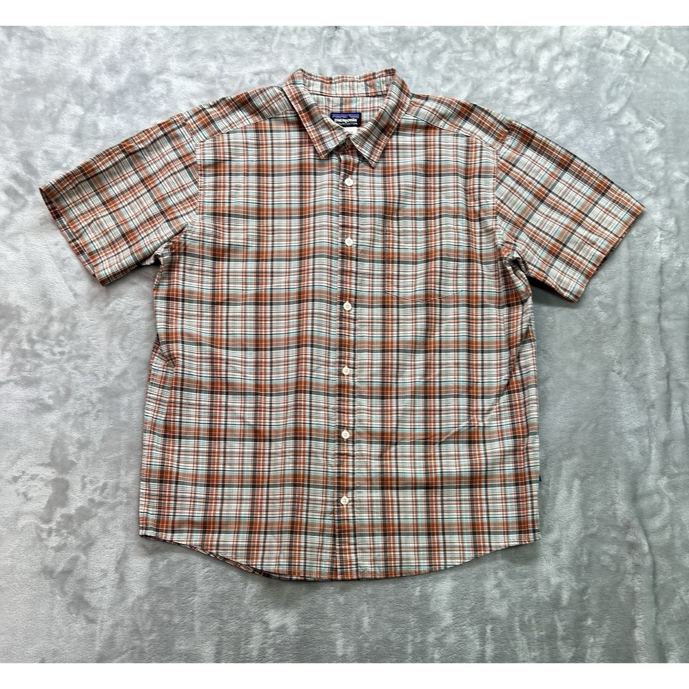 Patagonia Shirt Men L Multicolor Fezzman Plaid Preppy Gorpcore Western Workwear